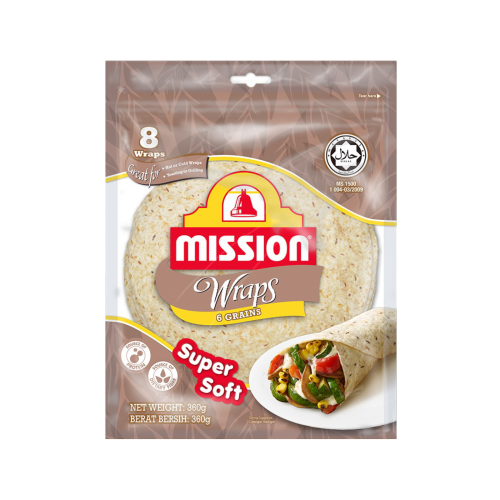 Mission Wraps 6 Grains 360g